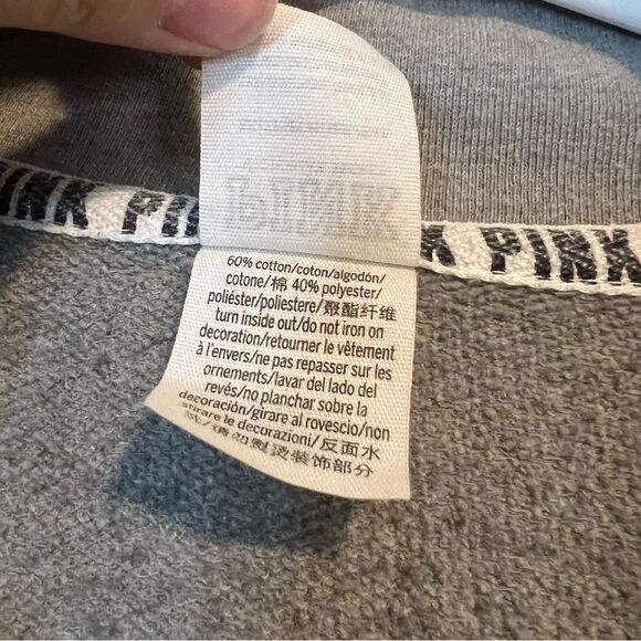 PINK Victoria Secret Quarter Zip Sweatshirt size XS - Picture 5 of 7